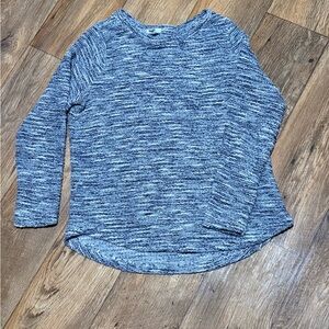 Crate&Barrel Heathered Blue Sweater